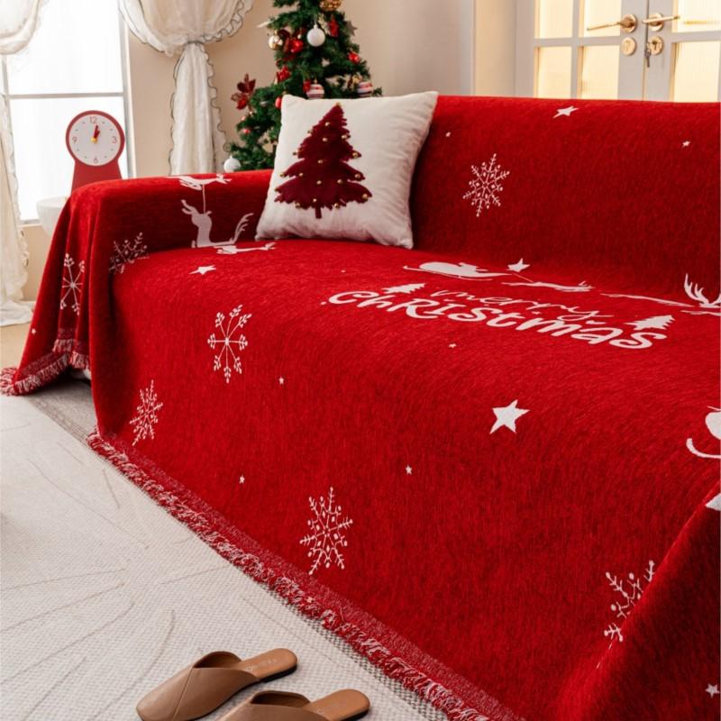 All-Season Camping Picnic Blanket Christmas Tree Sofa Cover Mats Sofa Covers Chenier Sofa Cushion Mats Throw Blankets Mats