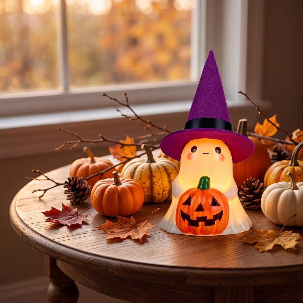 Halloween Night Light Decoration - Cute Ornament for Home Decor, Small Table Decorative Light