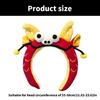 Plush Dragon/Fortunes God Headband for Chinese Spring Festival Celebration Seasonal Holiday Women Face Washing Hairband