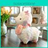 Rainbow Cute Sheep Plushie Animal Toy With Short Pile Fabric For Playroom Kids
