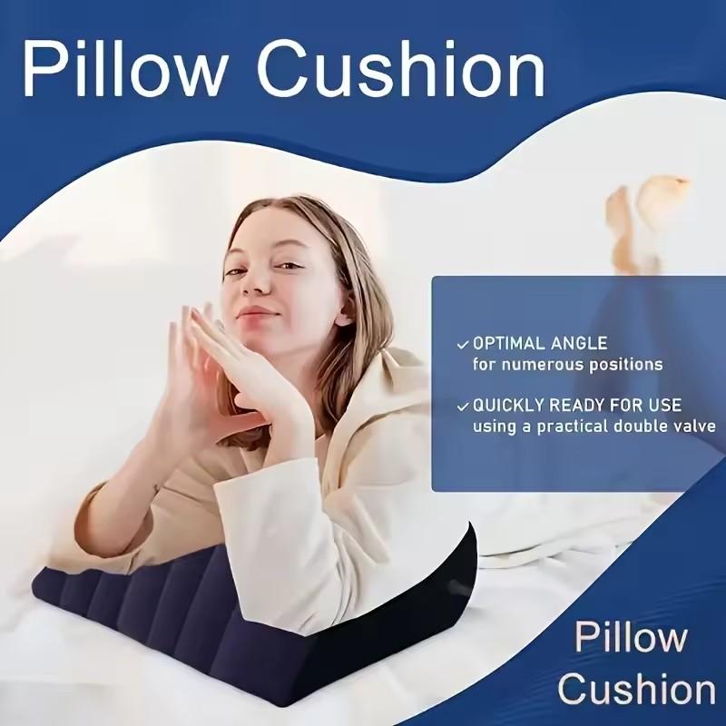 Inflatable Wedge Pillow for Travel Lightweight Lumbar Leg Support Pillow Yoga Posture Cushion Body Positioners Camping Pillow