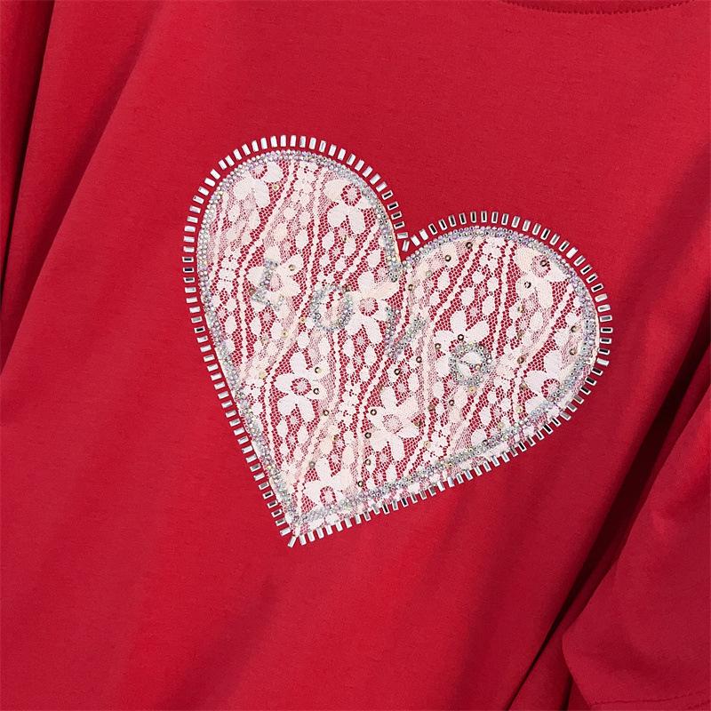 Women's Plus Size Loose Fit Mid-Length Round Neck Short Sleeve T-Shirt (Available in Sizes 200-350 Jin) - Style 1054