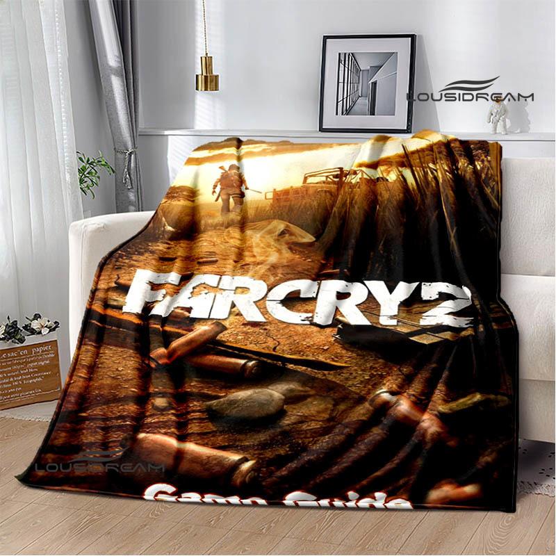 3D Spel Farcry Cartoon bedden met print Flens Warme deken zachte en comfortabele deken picknickdekens verjaardagscadeau