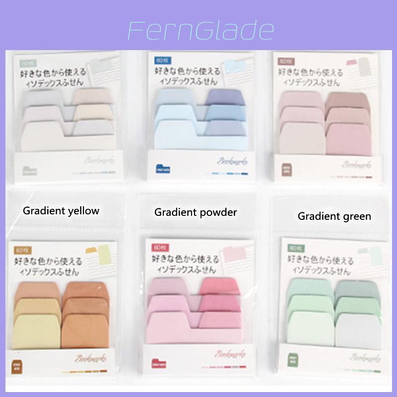 Gradient Color Sticky Notepad Paper Tabs For Creative Diy Message Notation