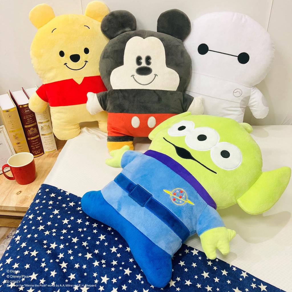 MORIPiLO Disney Baymax Hugging Pillow Microfiber Plush Nap Disney by Morishita Pillows (Flat Pillow) - Skin-friendly Fabric, Toy, Pillow, White,
