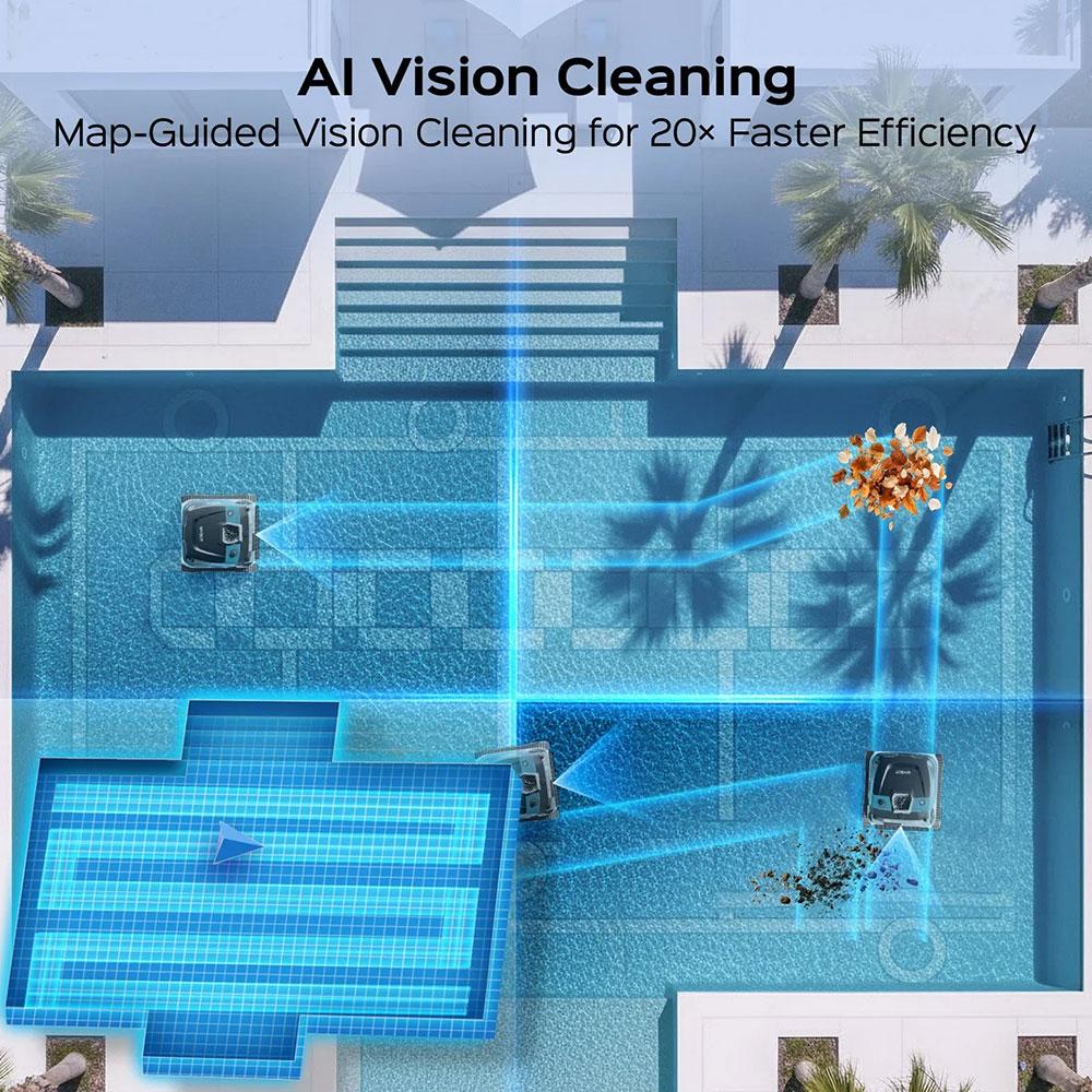 WYBOT S3 Cordless Robotic Pool Cleaner, 3D Mapping & Smart Navigation