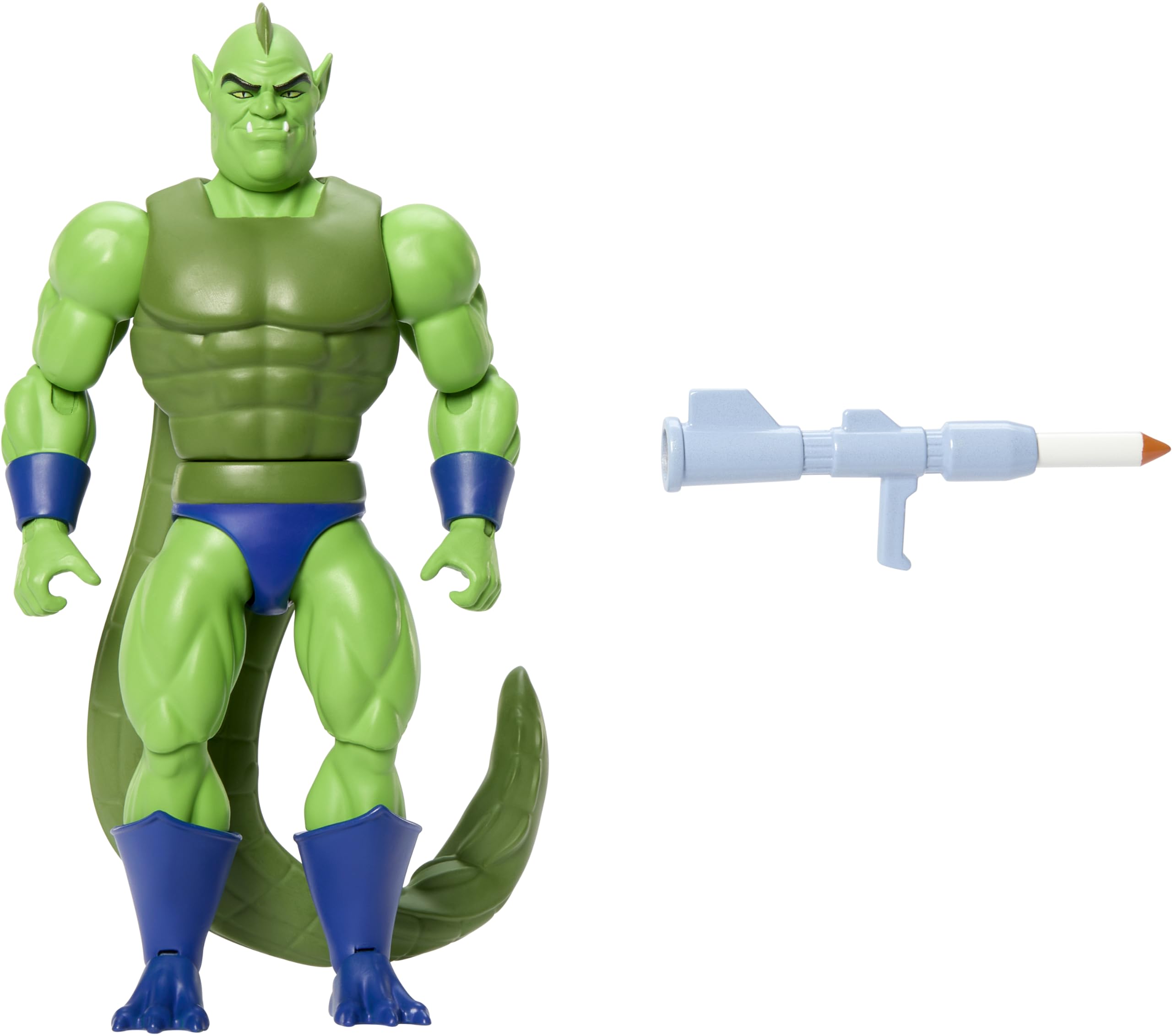 Masters of The Universe Origins Action Figure Cartoon Collection Whiplash, 5.5-inch 1980s Motu TV Tail Villain, Detailed Design & Rocket Launcher