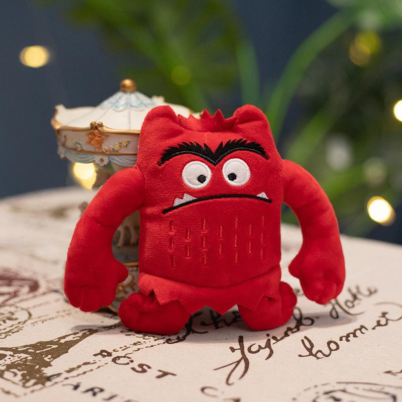 Emotional Little Monster Doll Plush Toy Flying Big Bat Comfort Rag Doll Funny Expression Soft Cuddly Stuffed Toy