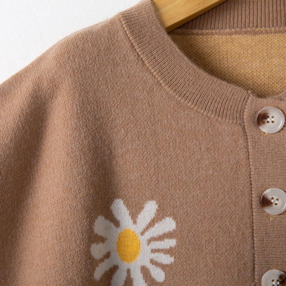 Autumn and Winter Long-sleeved, Round-neck Printed, Fashionable, Comfortable and Warm Long-sleeved Knitted Sweater for Women