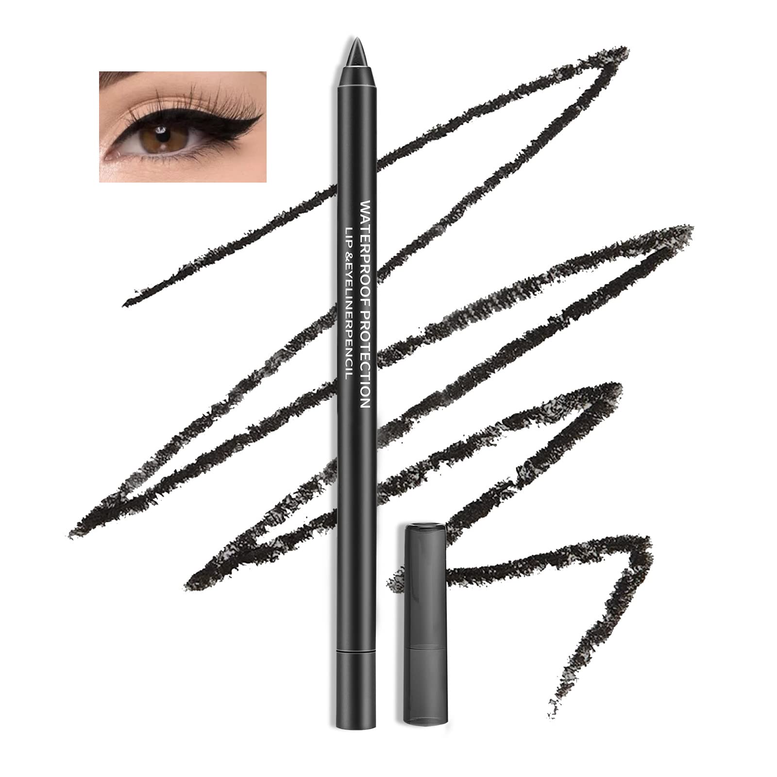 

Boobeen Цветная гелевая подводка для глаз Водостойкая подводка для глаз Матовый металлический набор подводок для кремовых теней-карандашей для цветного макияжа глаз Карандаш, Ручка, Женщины, чёрный