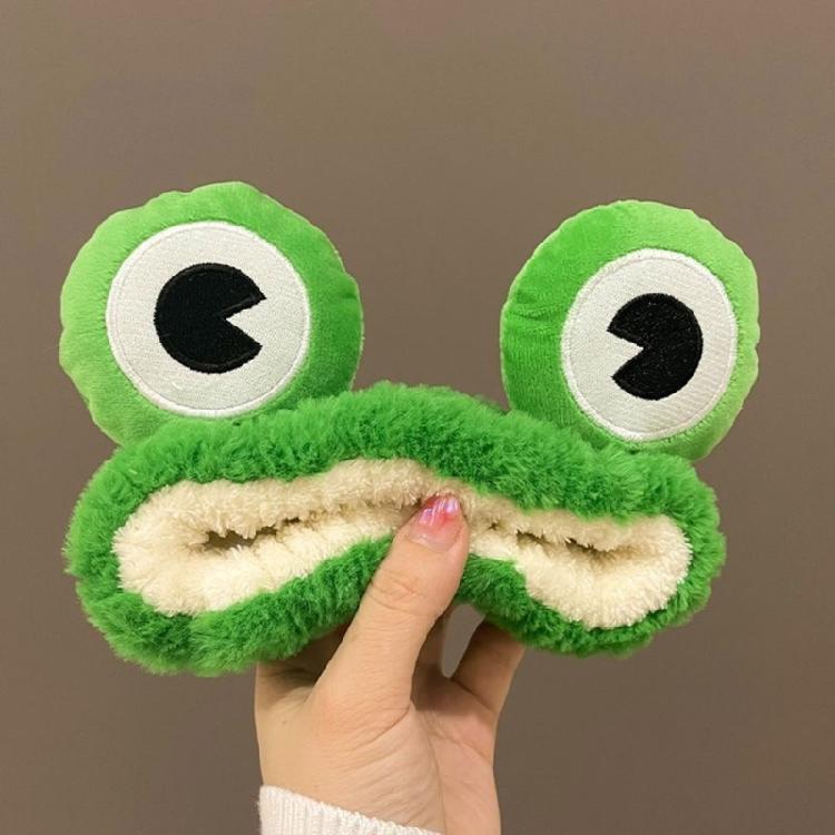 Cosplay Party Cute Green Frog Headband Woman Girls Makeup Washing Face Headwear