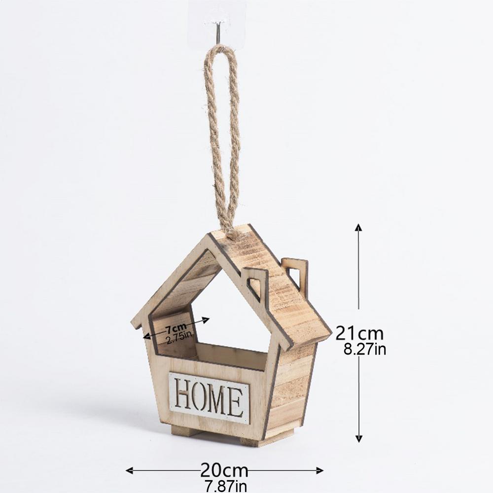 

Підвісний кошик для рослин з мотузкою настінна дерев яна підставка для вазонів з високою вантажопідйомністю креативна підвіска-підставка для квітів