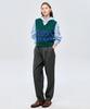 LESONNET Straight Wool Pants Grey