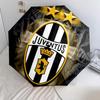 Muster des Juventus FC, automatischer Klappschirm, tragbares und faltbares Design, 8 Schirmrippen, ein Weihnachts- oder Geburtstagsgeschenk.