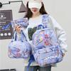 3-teiliges/Set Anime Rucksack mit englischen Buchstaben A-Z Aufdruck, Handtasche und Federmäppchen für Teenager, Schüler, Mädchen, Jungen, Kinder, Schultasche, Reisetasche