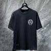 8702 CHROME HEARTS Summer New High Quality Cotton Round Neck Loose Large Size Men's and Women's T-shirt Couple T-shirt