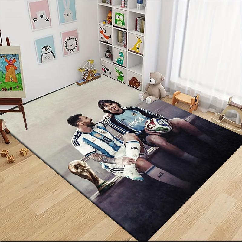 Football Legends Celebration Extra-large living room rug, highly absorbent, does not shed, decorative rug for living room and bedroom. 07319
