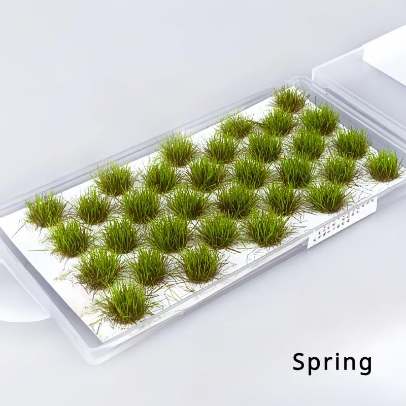 1Pc Grass Cluster Model Grass Cluster Terrain Model Kit Resin Static Landscape Model Christmas and Halloween Gift