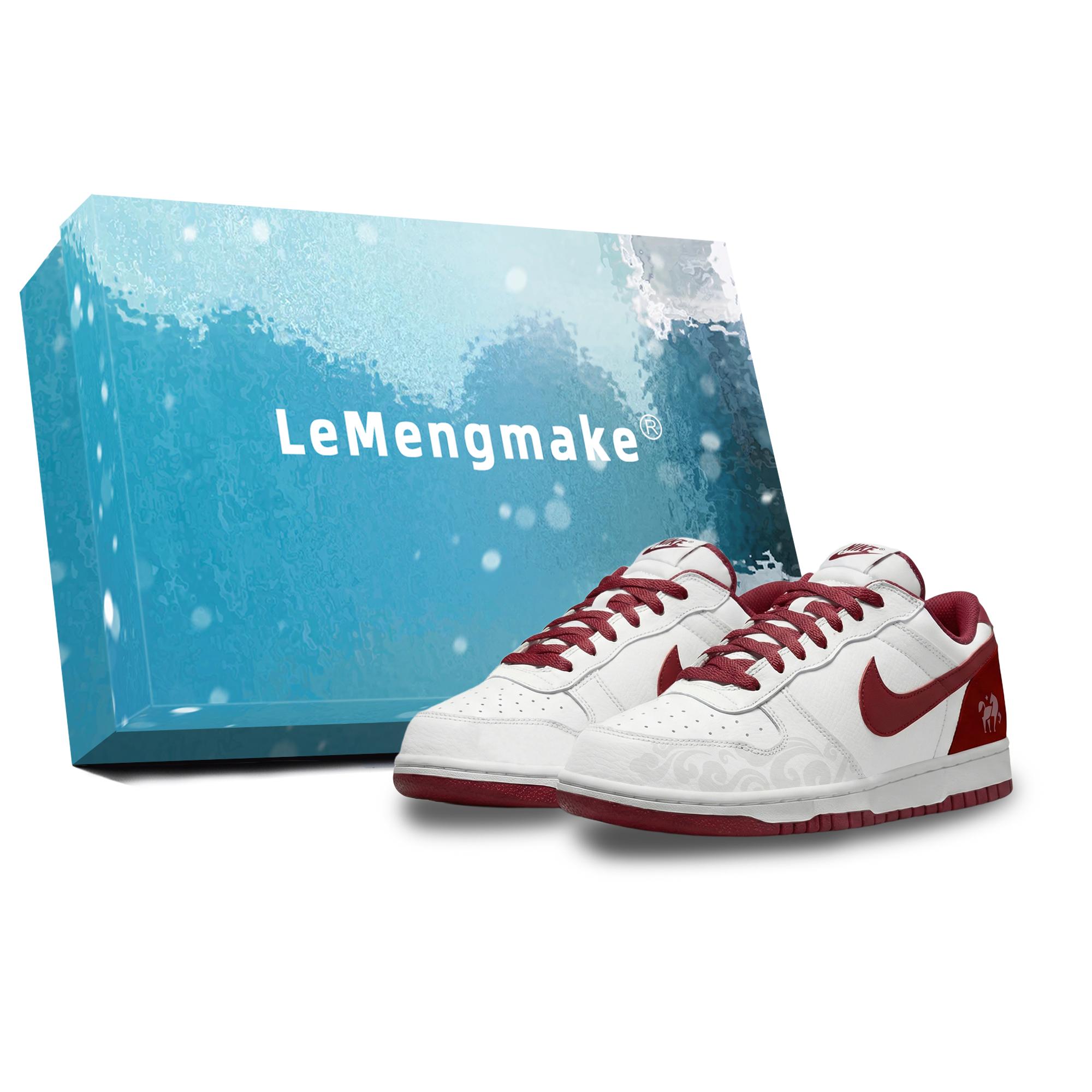 

Nike Big Lemon Joy Abrasion Resistant Breathable Low top Skateboard Shoes Men s Red 355152-150(Team399-S-BOX) 42.5