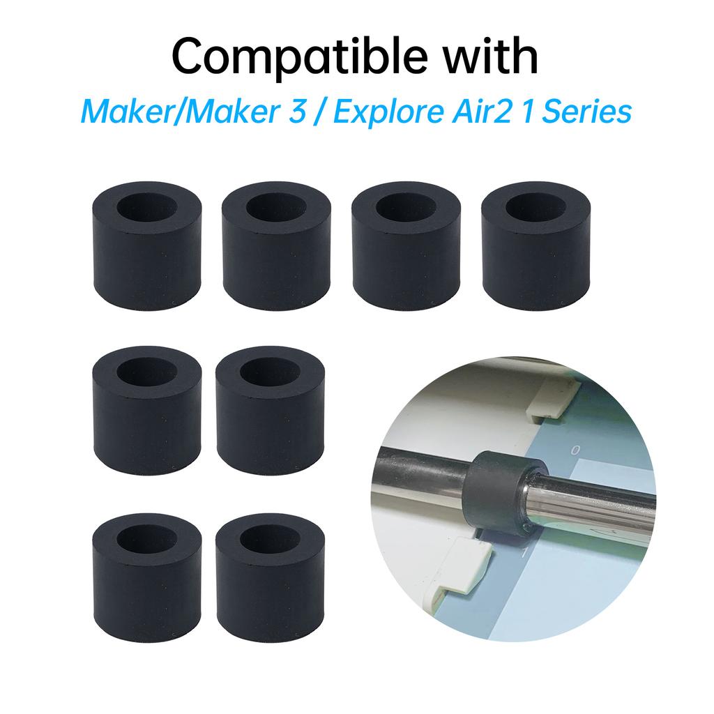 8PCS Rubber Roller Replacement Compatible with Maker /Maker 3 / Explore  2   1   and  -Lasting Accessories