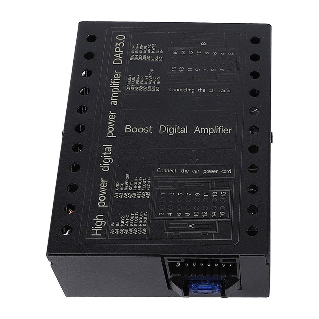 DC12V Car Amplifier 2 4 Ohm Stable Class AB Car DSP Amplifier Box for Car Sound Systems Matte Black