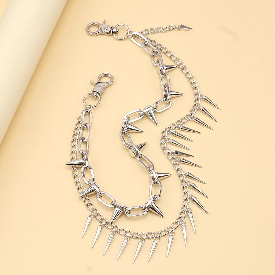 Mehrschichtige Rock Metal Hosen Taillenkette Herren Geldbörse Schlüsselanhänger Damen Schlüsselanhänger Hosenkette Jeans Unisex Hip-hop Schmuck Geschenke