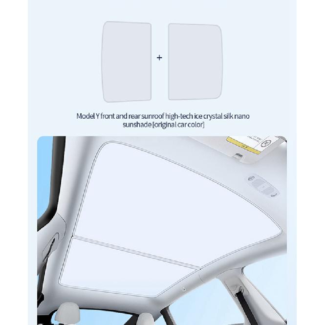 Roof Sunshades for Tesla Model Y 2025 Juniper Model 3 Sunroof Shade Sunshade Roof Sun Shade for 2024-2025 Tesla Model 3 HighlandWindshield Sunshades