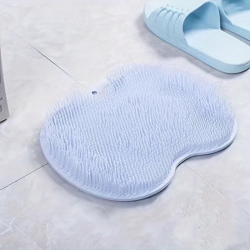 Back Scrubber For Shower Foot Brush New Wall Mounted Back Scrubber Bathroom Wash Foot Mat Exfoliating Dead Skin Foot Brush Blue
