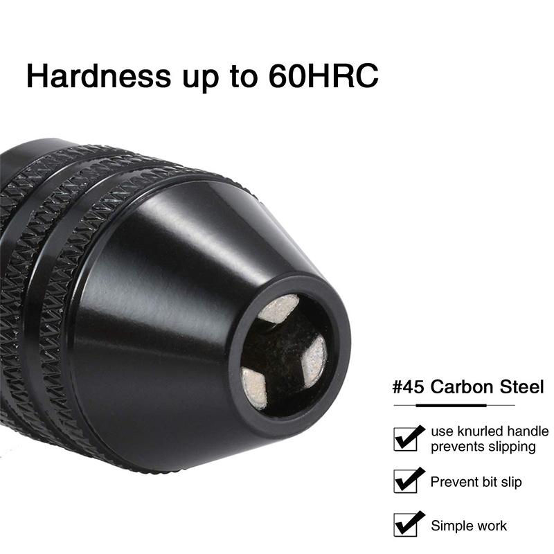 Quick Change Keyless Drill Bit Chuck Hex Shank Adapter Converter Tool