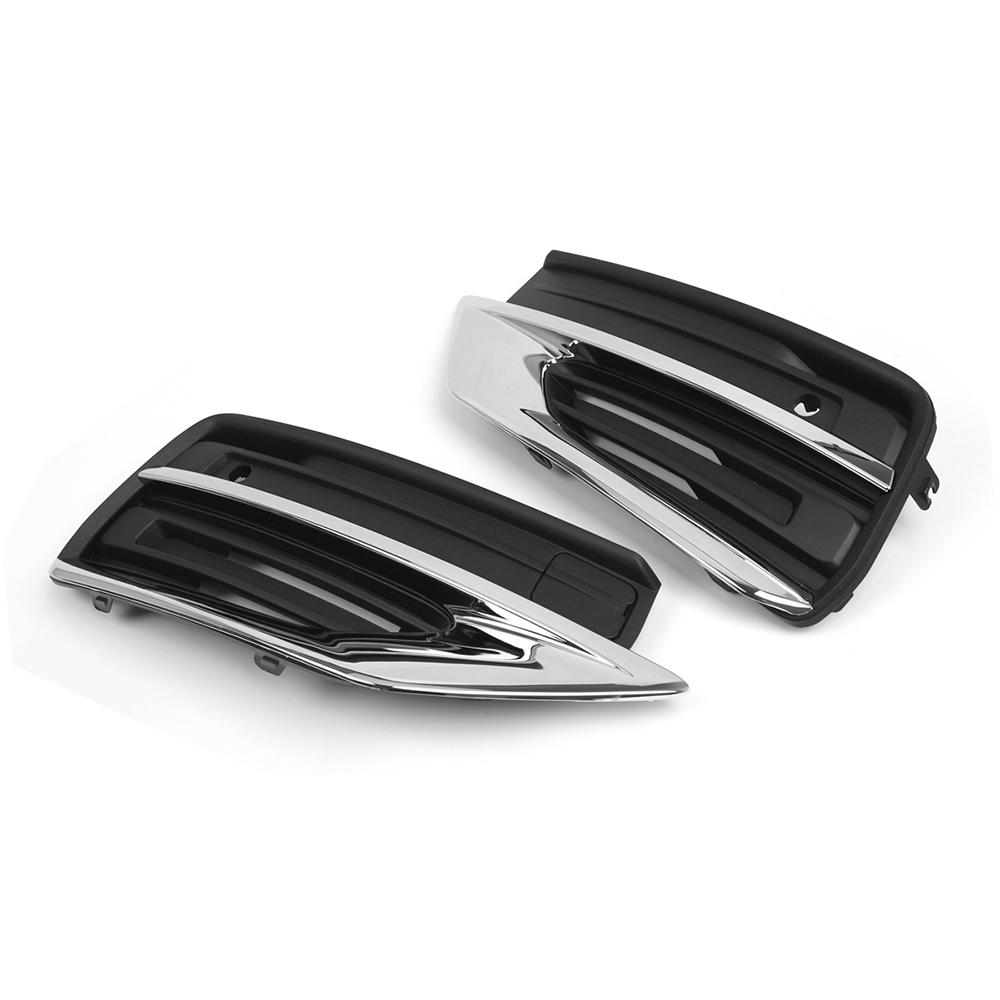 Right Front Lower Bumper Grilles ABS Fog Lamp Grille Replacement for Volvo XC90 2020- ONWARDS FACELI