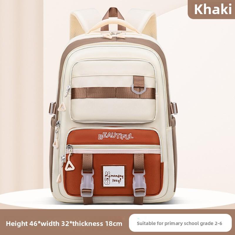 Large Capacity Children Backpack 2025 New College Style Female Leisure Backpacks Junior High School Students School Bags Stitch