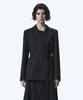 Treemingbird Belted Tailored Set-Up Jacket [ Black ]