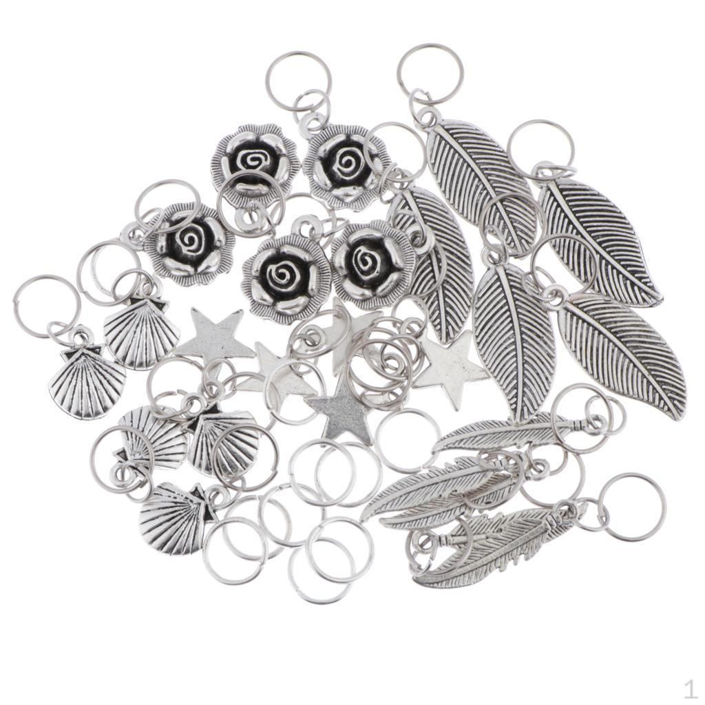 35 Hair Braid Pins Rings Hoops Accessories Braiding