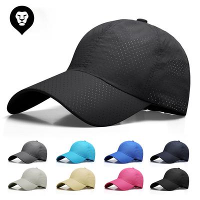 Korean Version Quick-drying Baseball Cap Solid Color Female Sunshade Cap Outdoor Sunscreen Male Breathable Hole Sun Hat