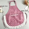 Lace Design CookingApron Stain-proof Work Clothes New Ruffled Trim Apron  Home Use