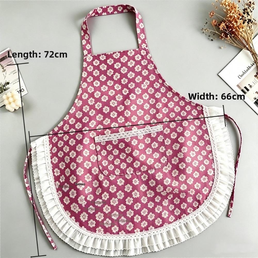 Lace Design CookingApron Stain-proof Work Clothes New Ruffled Trim Apron  Home Use