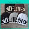 Moon Style Street Star Pattern Neutral Knitted Hat For Autumn And Winter