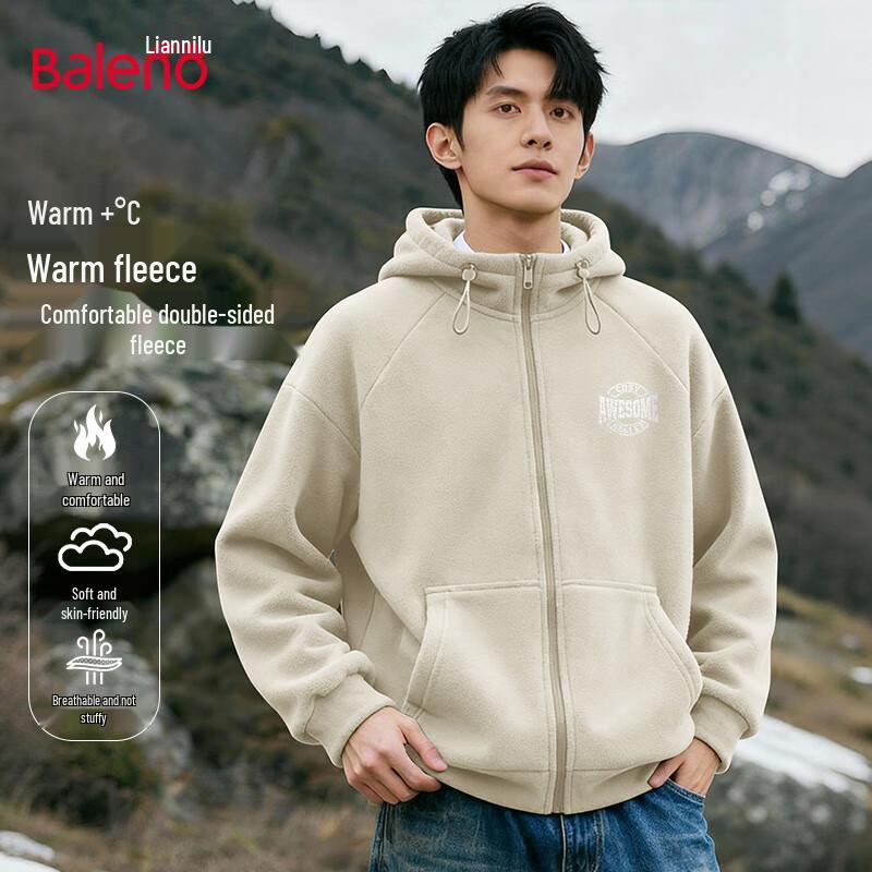

Baleno Men s Fleece Zip-Up Hoodie M
