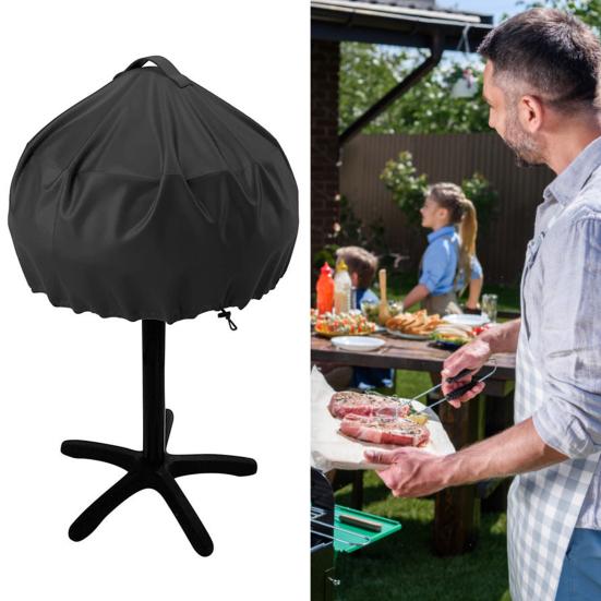 Oxford Cloth BBQ Grill Cover Dust Proof Sun-resistant Foldable Mini Electric Grill Cover
