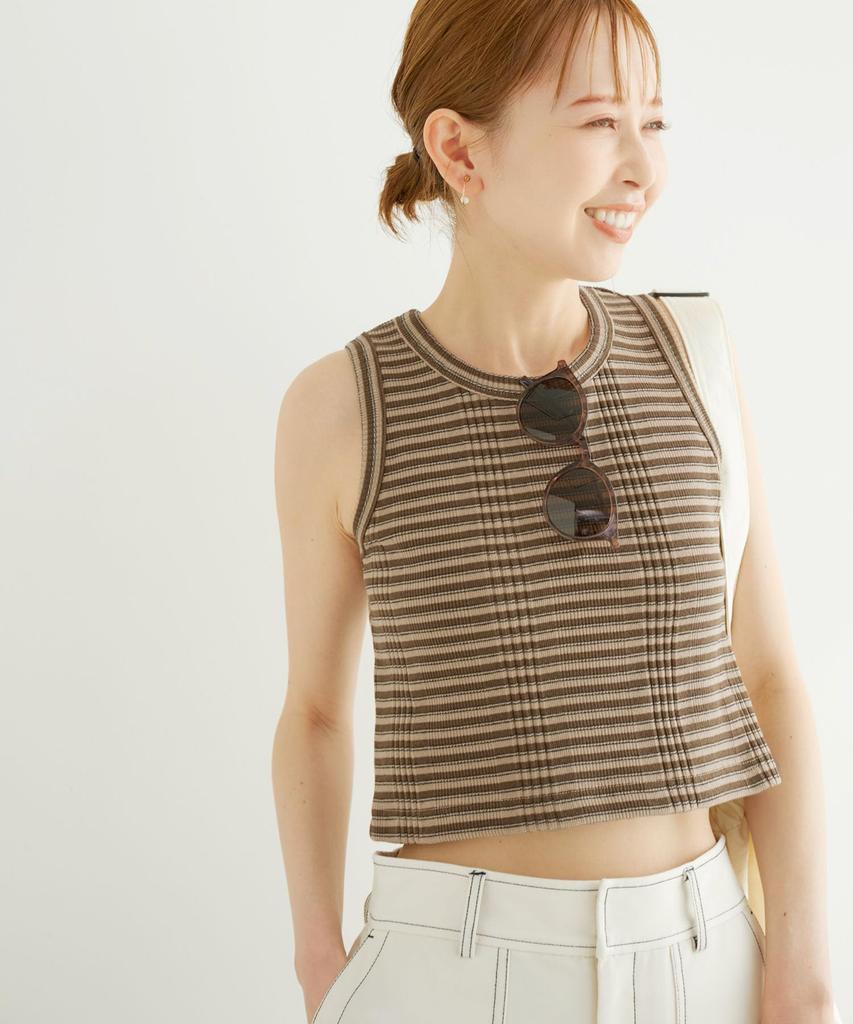 Rope Picnic Tank Brown Choose Your Length Women's Top, (23),