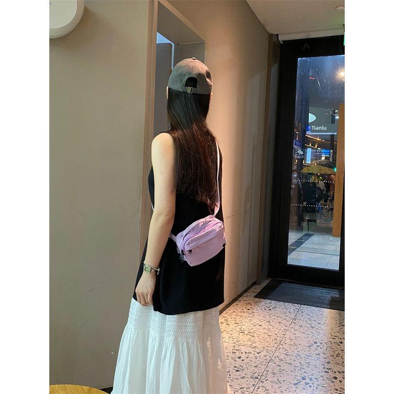 

Macaron Waterproof Lightweight Casual Shoulder Small Square Bag Purple