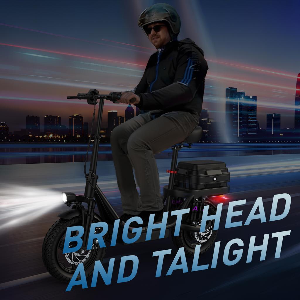 TOOFLY-GQ8 Foldable Electric Bicycle 250W Motor 48V15AH Lithium Battery Adult Electric Bike 14-inch Tire Urban Commuter E-bike