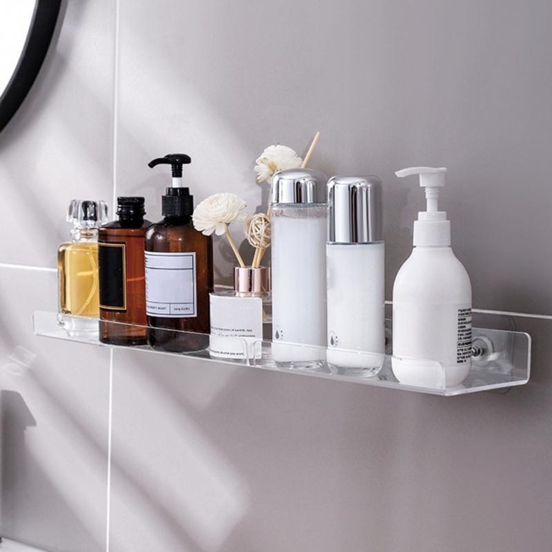 Acrylic Floating Shelves,Bathroom Shower Shelf,No Drill No Damage Wall Mounted top sale