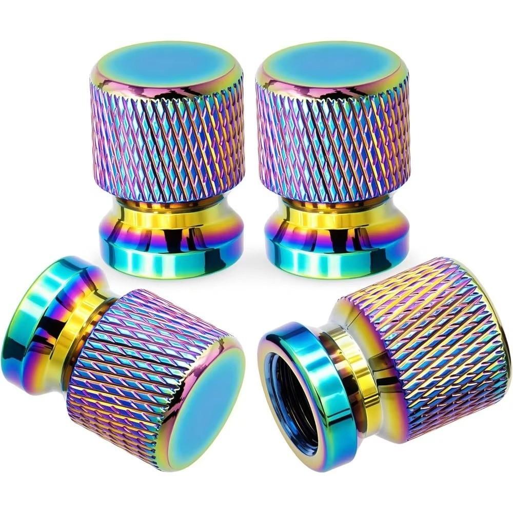 Aluminum Tire Valve Stem Caps Dustproof Wheel Valve Covers Valve Stem Caps Bike Motorcycle