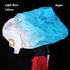 Tricolor Gradient Gradient Color Dancer Fan Right&Left Hands Rayon Silk Fans