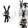 Adorable And Spooky Siren Head Horror Black Bunny Plush Stuffed Doll For Kids