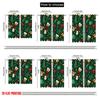 2pcs,2D Plane Printing Minimalist Curtains Christmas Tree Gift Present Holiday (3) Polyester Fabric (without Rod) Home Decor