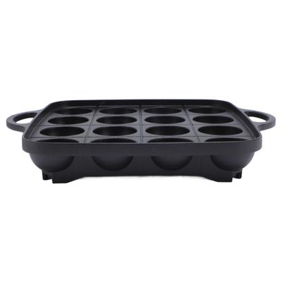 16 Forma de Grelha para Takoyaki Antiaderente Prato de Cozinha para Bolinhos de Polvo para Cozinha Doméstica