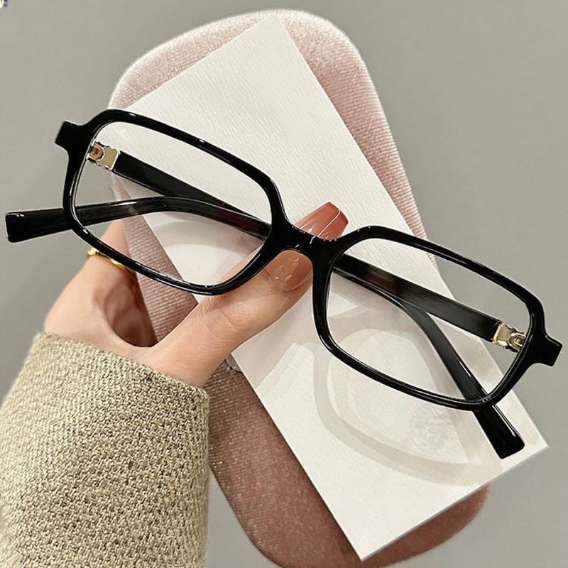 Óculos Retrô Pequenos Quadrados para Miopia Elegante Simplicidade Armação Estreita Mulheres e Homens Anti-Luz Azul Óculos para Visão Próxima 0 a -4.0