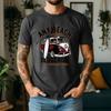 Vintage Old School Surf Bus Surfboard Print Unisexs T Shirt Loose Short Sleeve Crew Neck Beach Vacation Casual Tees